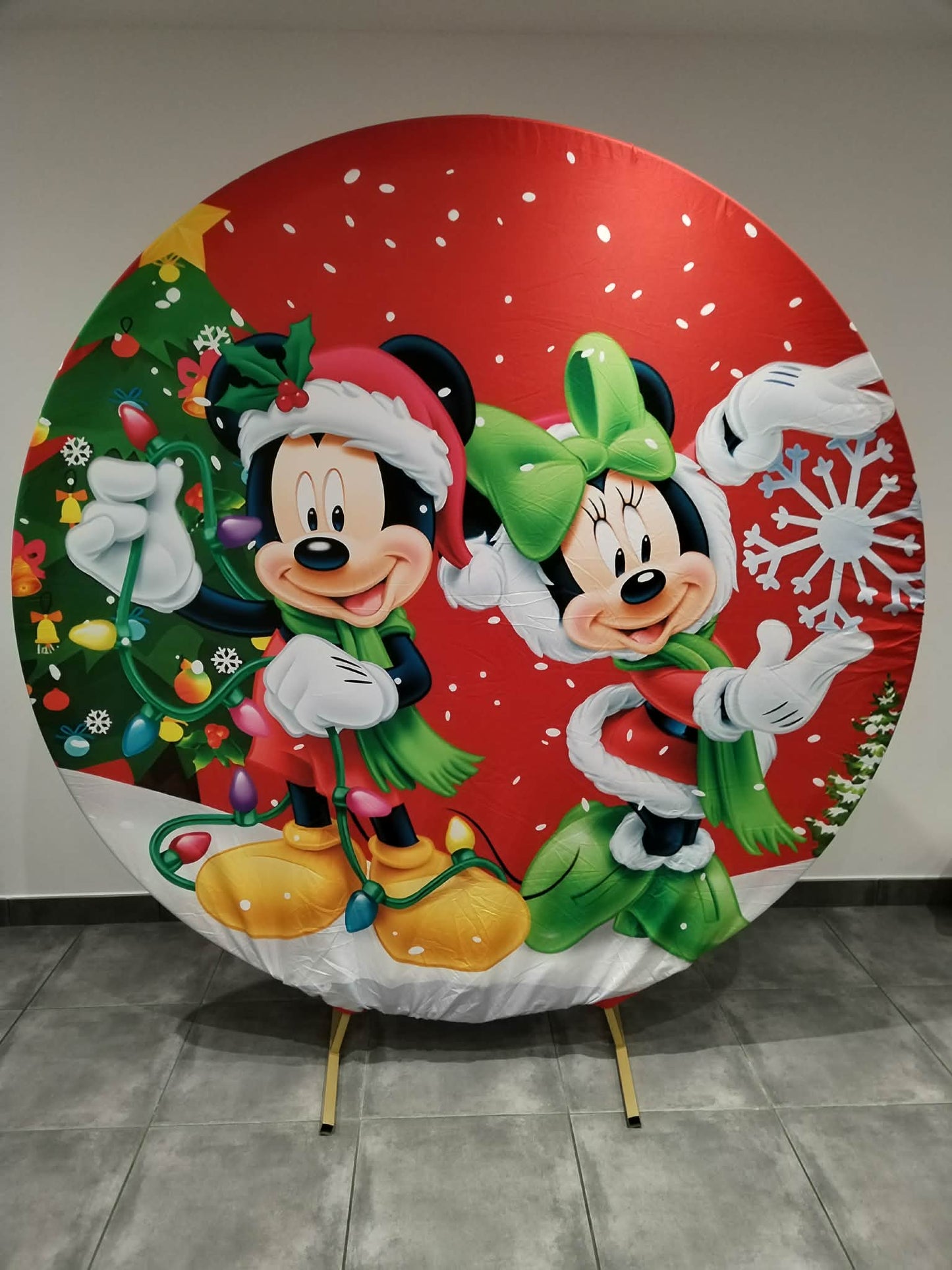 Toile thème Souris festives de Noël