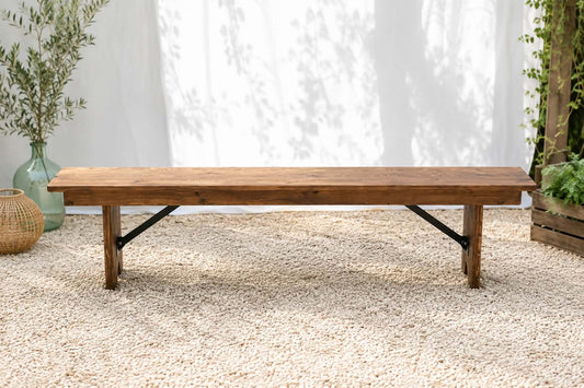 Banc rustique en bois