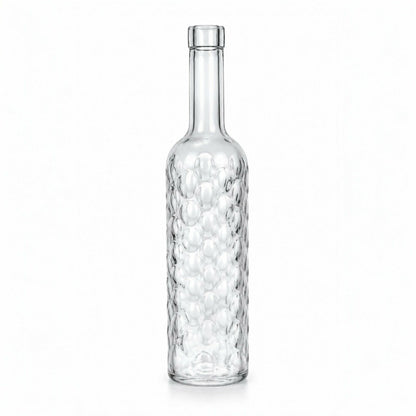 Bouteille en verre texturée 33cl