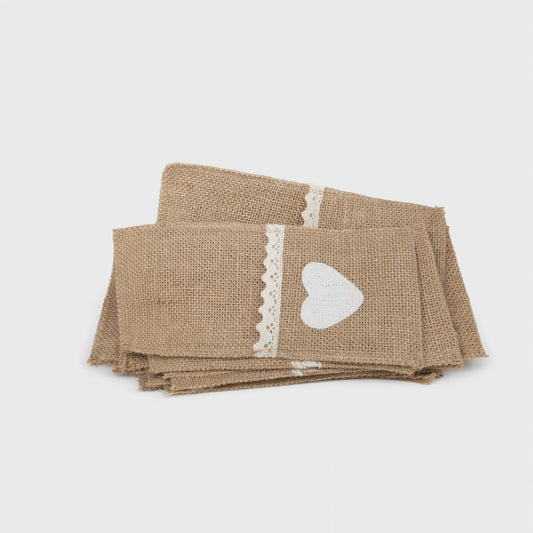 Range couverts en toile de jute
